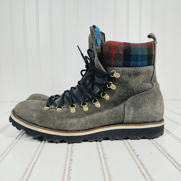 Cole Haan Other - Cole Haan Nike Air Cranston Gray Hiker Suede Lace Up Boots D899